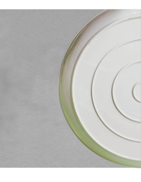 Légumier empilable de 42 cm en porcelaine blanche