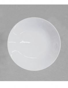 Assiette creuse Sybarite 27 cm en porcelaine blanche