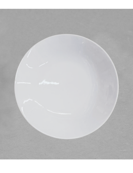 Assiette creuse Sybarite 27 cm en porcelaine blanche