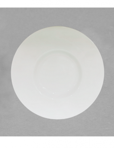 Assiette dégustation 25cm en porcelaine blanche...