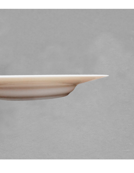 Assiette dégustation 25cm en porcelaine blanche de Limoges