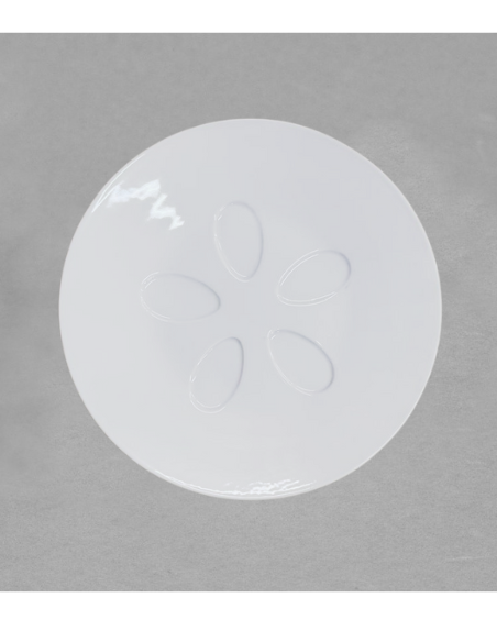 Assiette dégustation Prestige en porcelaine blanche de Limoges