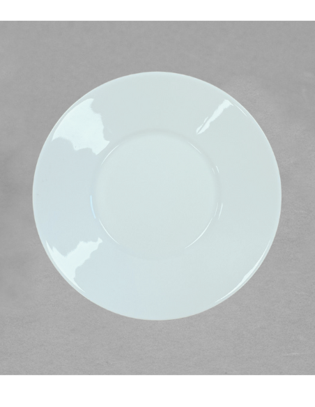 Soucoupe déjeuner Empire en porcelaine de Limoges