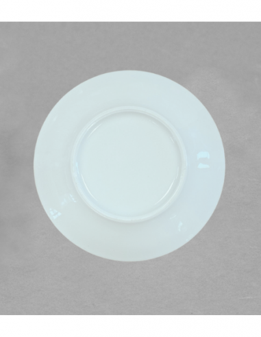Soucoupe déjeuner Empire en porcelaine de Limoges