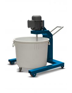 Mini mélangeur pour émail ou barbotine sur roulettes 75L