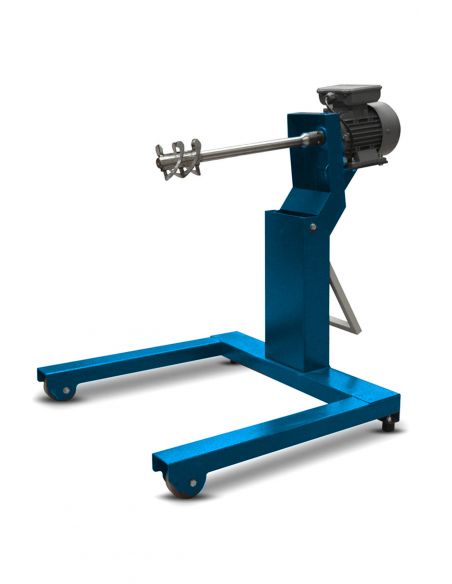 Mini mélangeur pour émail ou barbotine sur roulettes 75L