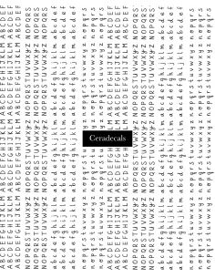 Chromo Handwritten Letters A4  | CERADECALS