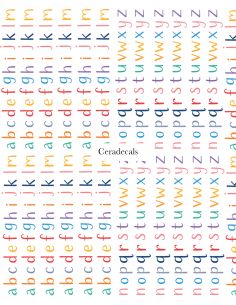 Chromo Playful Letters A4 | CERADECALS 2