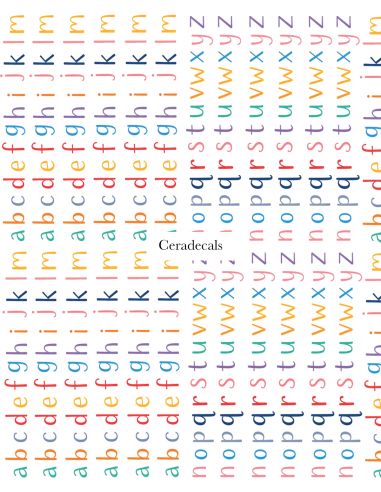 Chromo Playful Letters A4 | CERADECALS