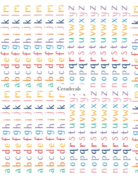 Chromo Playful Letters A4 | CERADECALS