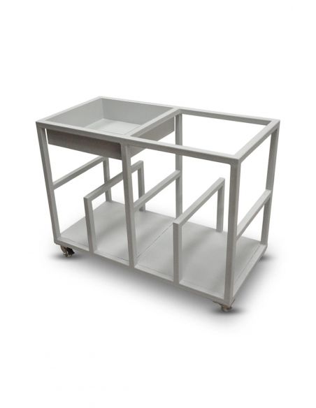 Chariot de rangement pour matériel réfractaire