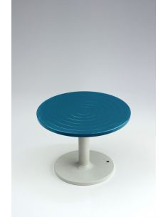 Tournette haute double diamètre 22/15cm Grise/bleue