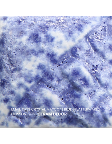 SW152 Email crystal BLUE SPLATTERWARE | MAYCO