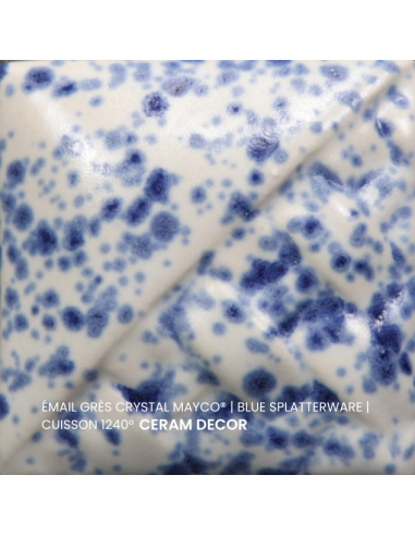 SW152 Email crystal BLUE SPLATTERWARE | MAYCO
