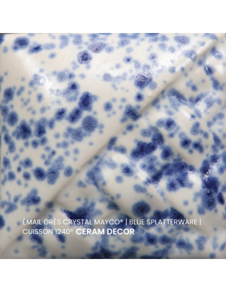 SW152 Email crystal BLUE SPLATTERWARE | MAYCO