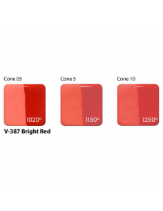 Engobe V387 Bright red I AMACO 2