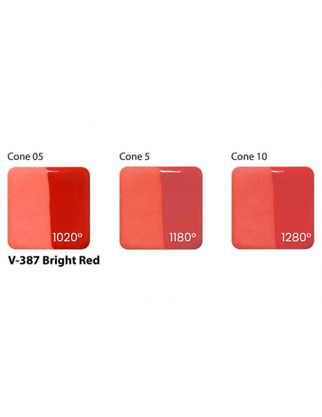 Engobe V387 Bright red I AMACO
