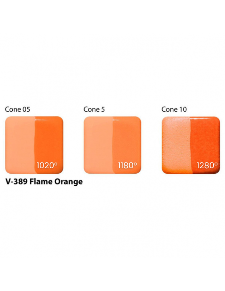 Engobe V389 Flame orange I AMACO