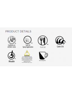 Émail grès C-10 Snow | AMACO 2