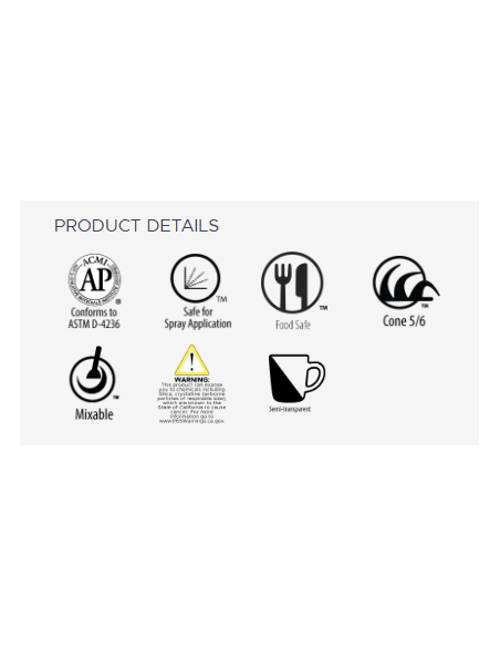 Émail grès C-10 Snow | AMACO