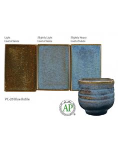 Émail grès PC-20 Blue Rutile | AMACO 2