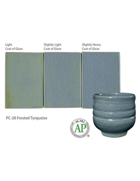 Émail grès PC-28 Frosted Turquoise | AMACO