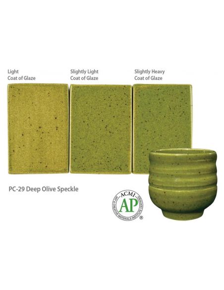 Émail grès PC-29 Deep Olive Speckle | AMACO