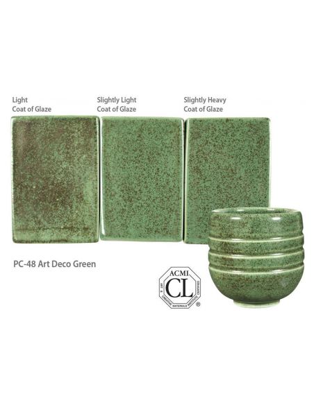 Émail grès PC-48 Art deco green | AMACO