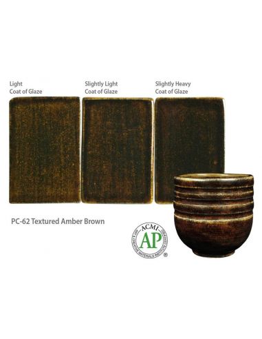 Émail grès PC-62 Textured Amber brown | AMACO