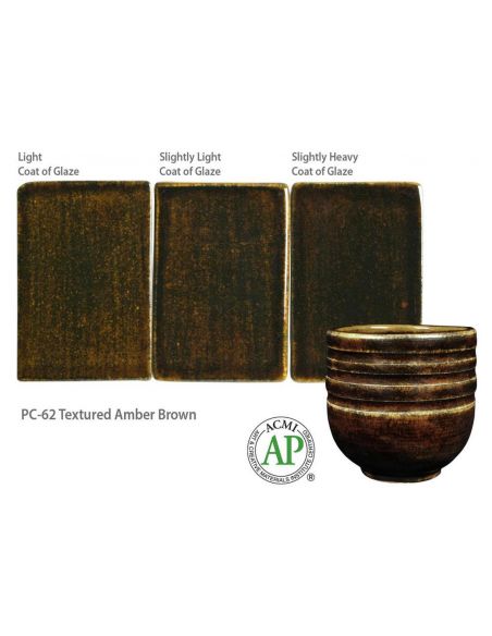 Émail grès PC-62 Textured Amber brown | AMACO