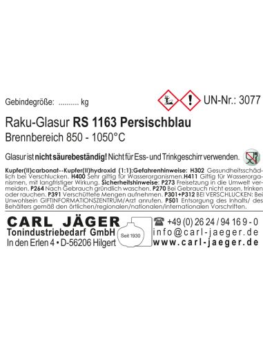 Email raku Bleu Persan I CJ1163RS