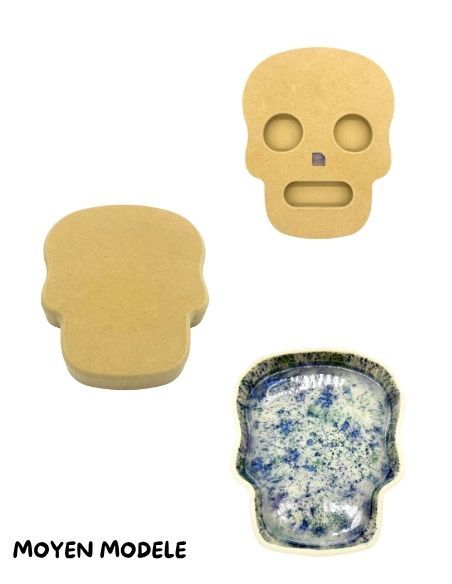 Moule d'estampage Crâne Dia los Muertos WALLIE I GR POTTERY FORMS