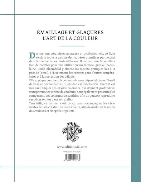 Livre "Émaillage et glaçures - L'art de la couleur" de Linda Bloomfield