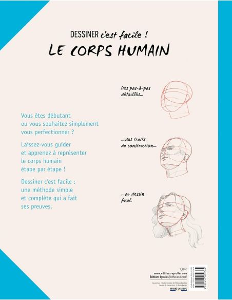 Livre "Dessiner le corps humain - Une méthode simple pour apprendre à dessiner" de Mark Bergin