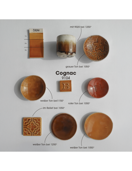 BO9104 Émail faïence Cognac brillant | BOTZ