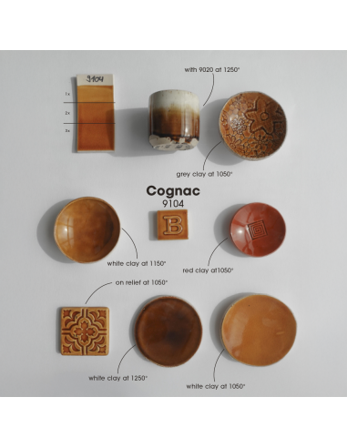 BO9104 Émail faïence Cognac brillant | BOTZ