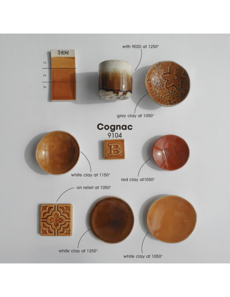 BO9104 Émail faïence Cognac brillant | BOTZ