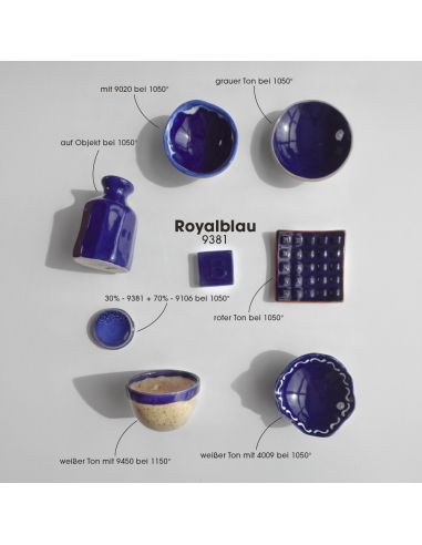 BO9381 Émail faïence Bleu royal brillant | BOTZ