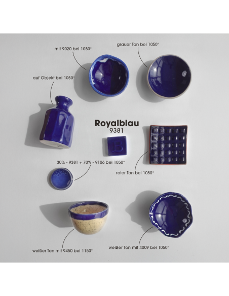 BO9381 Émail faïence Bleu royal brillant | BOTZ