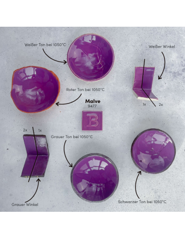 BO9477 Émail faïence Mauve brillant | BOTZ