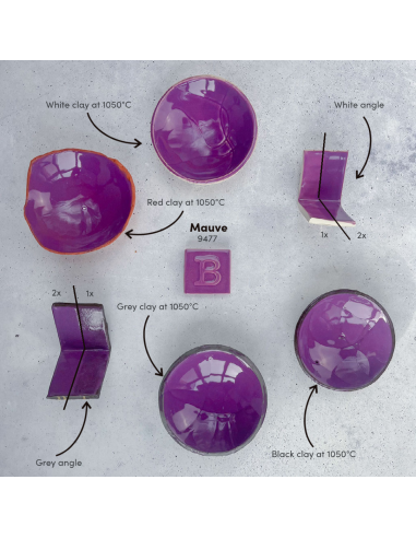 BO9477 Émail faïence Mauve brillant | BOTZ
