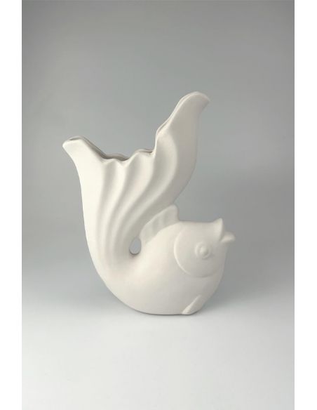 Vase poisson | Biscuit de faïence