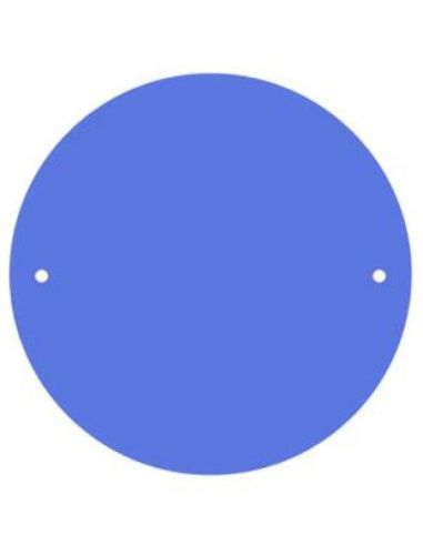 Rondeau Batmate peau chamois bleu Ø30CM