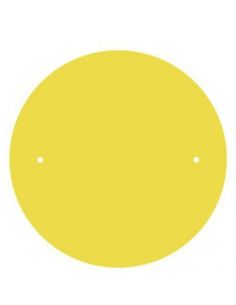 Rondeau Batmate peau de chamois jaune Ø35CM