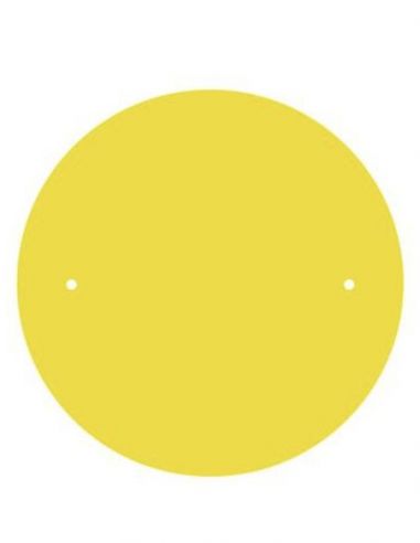 Rondeau Batmate peau de chamois jaune Ø35CM