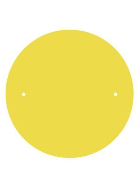 Rondeau Batmate peau de chamois jaune Ø35CM