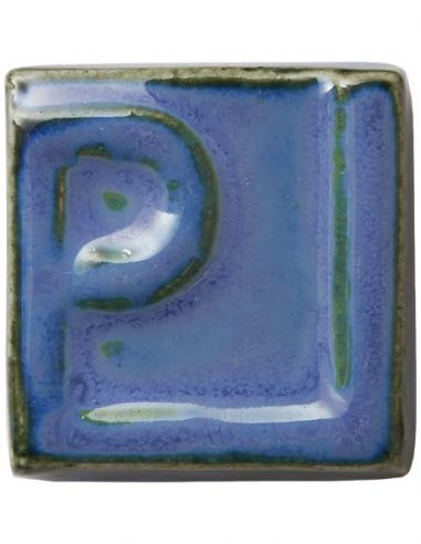 Email bleu foncé brillant pour grès et...