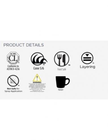 Émail grès PC-65 Black Adventurine | AMACO