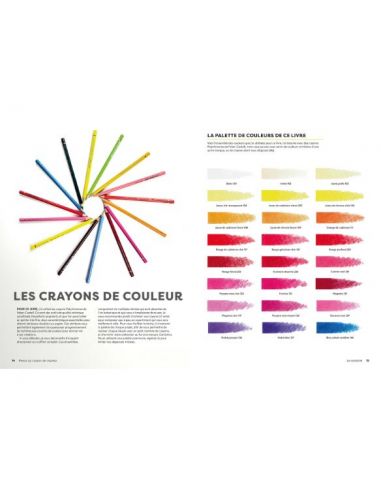Livre "Fleurs au crayon de couleur" de...