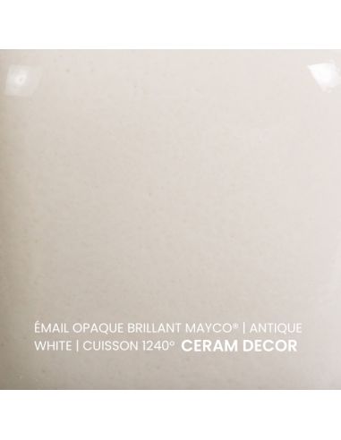 FN014 Email opaque brillant Antique white | MAYCO